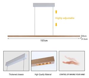 Immax NEO 07310L-LED Stm lustr na lank se senzorem MADEIRA 37W/230V 157 cm jasan