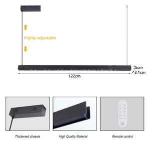 Immax NEO 07306L-LED Stm lustr na lanku MADEIRA 26W/230V Wi-Fi Tuya 122 cm černá