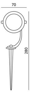 Venkovní lampa BLAKE UNO 1xGU10/35W/230V IP65 černá