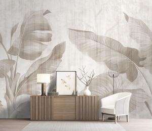 Fototapeta Elegantní design botanických listů v neutrálních tónech, Přírodní fototapety, Populární fototapety, u00299 - Tapeko.co.cz