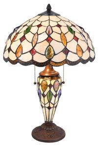 Stolní lampa 5182 s barevným stínidlem Tiffany