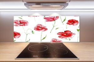 Skleněný panel do kuchyně Máky pksh-106891066