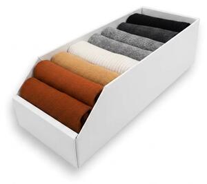 KARTON PAK Úložné boxy na oblečení, organizéry do skříně BÍLÝ KARTON 20x54cm