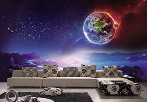 Fototapety Země při pohledu z Měsíce, Fototapety space, u07596 : uwalls.cz