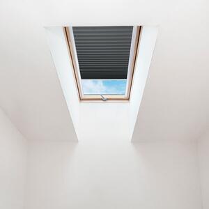 FOA Plisé roleta na střešní okna, Průsvitná, Tmavě šedá, P 011 , 20 x 50 cm