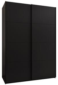 Šatní skříň LUX 1 s posuvnými dveřmi, 170×245,5×64 Černá / černé