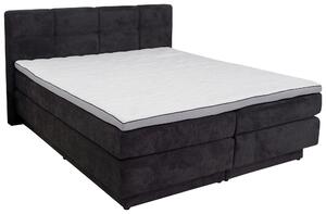 POSTEL BOXSPRING, 180/200 cm, antracitová Carryhome - Postele s úložným prostorem, Online Only