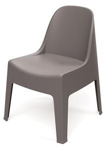Prosperplast Zahradní židle MILANES 58x60x73,5 cm hnědá
