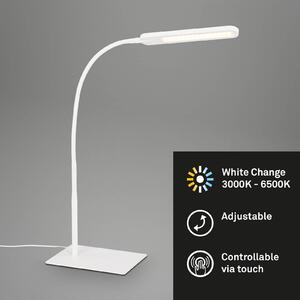 LED stolní lampa Servo, stmívatelná, CCT, bílá