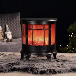 Dekorativní LED krb - Elektrický krb pro vytvoření atmosféry - Vytváří příjemnou atmosféru - Realistický efekt plamenů - Rozměry: 35 x 30 x 17 cm - Barva: černá
