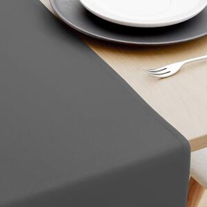 Goldea běhoun na stůl 100% bavlněné plátno - tmavě šedý 35x140 cm