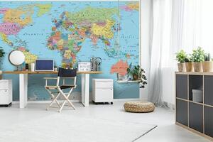 Fototapeta Mapa světa, Fototapeta s mapou světa, Populární fototapety, u13370 - Tapeko.co.cz