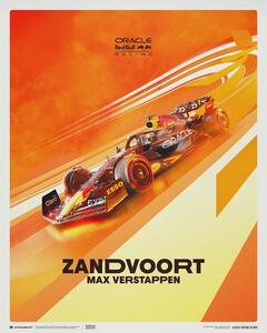 Umělecký tisk Oracle Red Bull Racing - Max Verstappen - Dutch Grand Prix - 2022