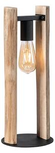 LABEL51 Stolní lampa Tafellamp Woody 18x18x45 cm - Rough - Wood