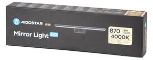 Aigostar - LED Koupelnové osvětlení zrcadla LED/8W/230V 4000K 40 cm IP44 černá