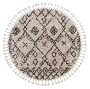 Dywany Łuszczów Kusový koberec Berber Tanger B5940 cream and brown kruh - 120x120 (průměr) kruh cm