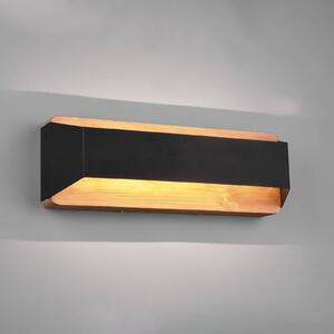 Nástěnné svítidlo Arino LED, černé, šířka 35,2 cm