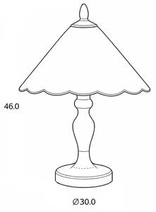 Brilagi - Tiffany vitrážová stolní lampa FOLIA 1xE27/60W/230V