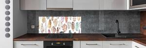 Panel do kuchyně Barevné pírka pksh-109950340