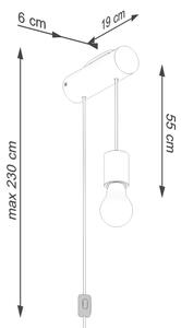 Sollux SL.1644 - Nástěnná lampa NIMBI 1xE27/15W/230V buk