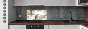 Panel do kuchyně Papoušci a květiny pksh-110762847