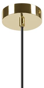 Lustr na lanku HARMA 1xE27/15W/230V pr. 20 cm bílá/zlatá