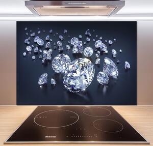 Skleněný panel do kuchynské linky Diamanty pksh-110906772