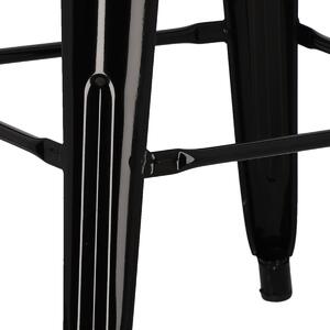 Židle barová Niort černá