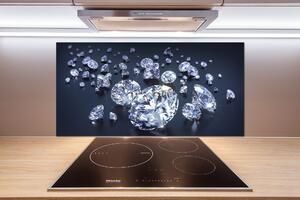 Skleněný panel do kuchynské linky Diamanty pksh-110906772