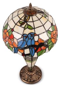 Brilagi - Tiffany vitrážová stolní lampa JUNGLE 1xE27/60W/230V + 1xE14/40W