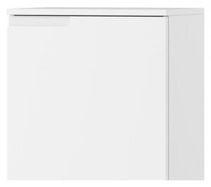 Szynaka Regál SELENE 11 145 cm bílý lesk/mat