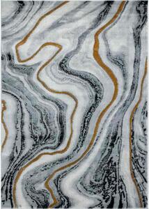 JUTEX Kusový koberec Mramor 6999 šedozlatý BARVA: Šedá, ROZMĚR: 60x110 cm