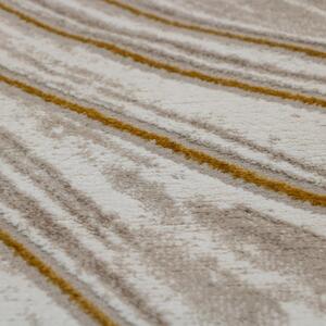 JUTEX Kusový koberec Mramor 6988 béžovozlatý BARVA: Béžová, ROZMĚR: 60x110 cm
