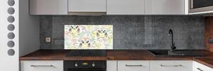 Skleněný panel do kuchyně Sovy pksh-111552812