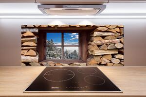 Panel do kuchyně Zima za oknem pksh-111665307