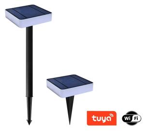 Immax NEO 07911L - LED RGB Stmívatelné solární svítidlo 1W/5V hranatý IP54 Tuya
