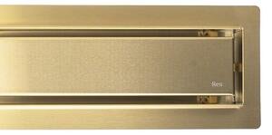 Rea Neox Pro, odtokový sprchový žlab 60cm, zlatá matná, REA-G2701