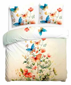 SATÉNOVÉ POVLEČENÍ SATYNLOVE PREMIUM 160X200 CM, 2KS 70X80 CM VZOROVANÉ