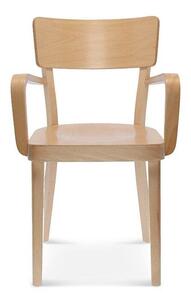 Fameg Masivní židle s područkami B-9449 bukový tvrdý sedák standard