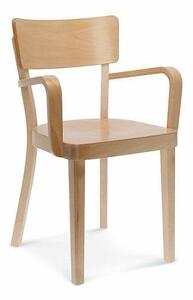 Fameg Masivní židle s područkami B-9449 bukový tvrdý sedák premium
