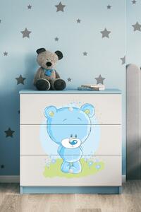 Dětská komoda Bluebear v modré barvě Babydreams