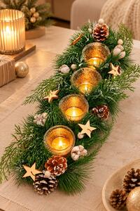 Adventní věnec jehličí 45cm 3001212A