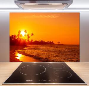 Panel lacobel Západ slunce pláž pksh-112375136