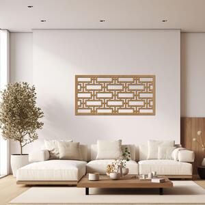 Dřevo života | Dřevěný dekorační panel LINES | Rozměry (cm): 20x40 | Barva: Černá