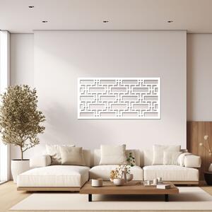 Dřevo života | Dřevěný dekorační panel LINES | Rozměry (cm): 20x40 | Barva: Bílá