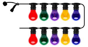 Sirius LED světelný řetěz Tobias, startovací sada, vícebarevný, 10 žárovek, délka 4,5 m, Vícebarevná, Plast