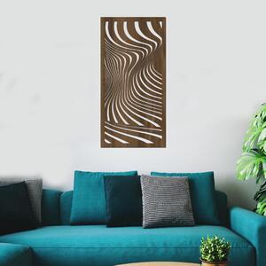 Dřevo života | Dřevěný dekorační panel VLNKY | Rozměry (cm): 40x80 | Barva: Ořech