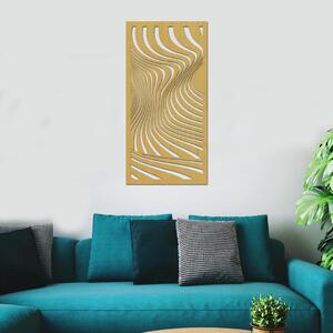 Dřevo života | Dřevěný dekorační panel VLNKY | Rozměry (cm): 20x40 | Barva: Ořech