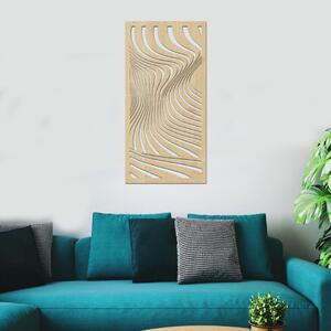 Dřevo života | Dřevěný dekorační panel VLNKY | Rozměry (cm): 20x40 | Barva: Černá