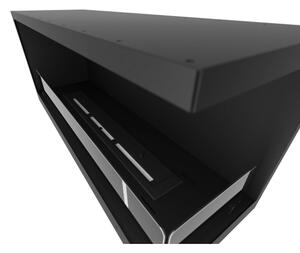 InFire - Rohový BIO krb 110x45 cm 3kW černá